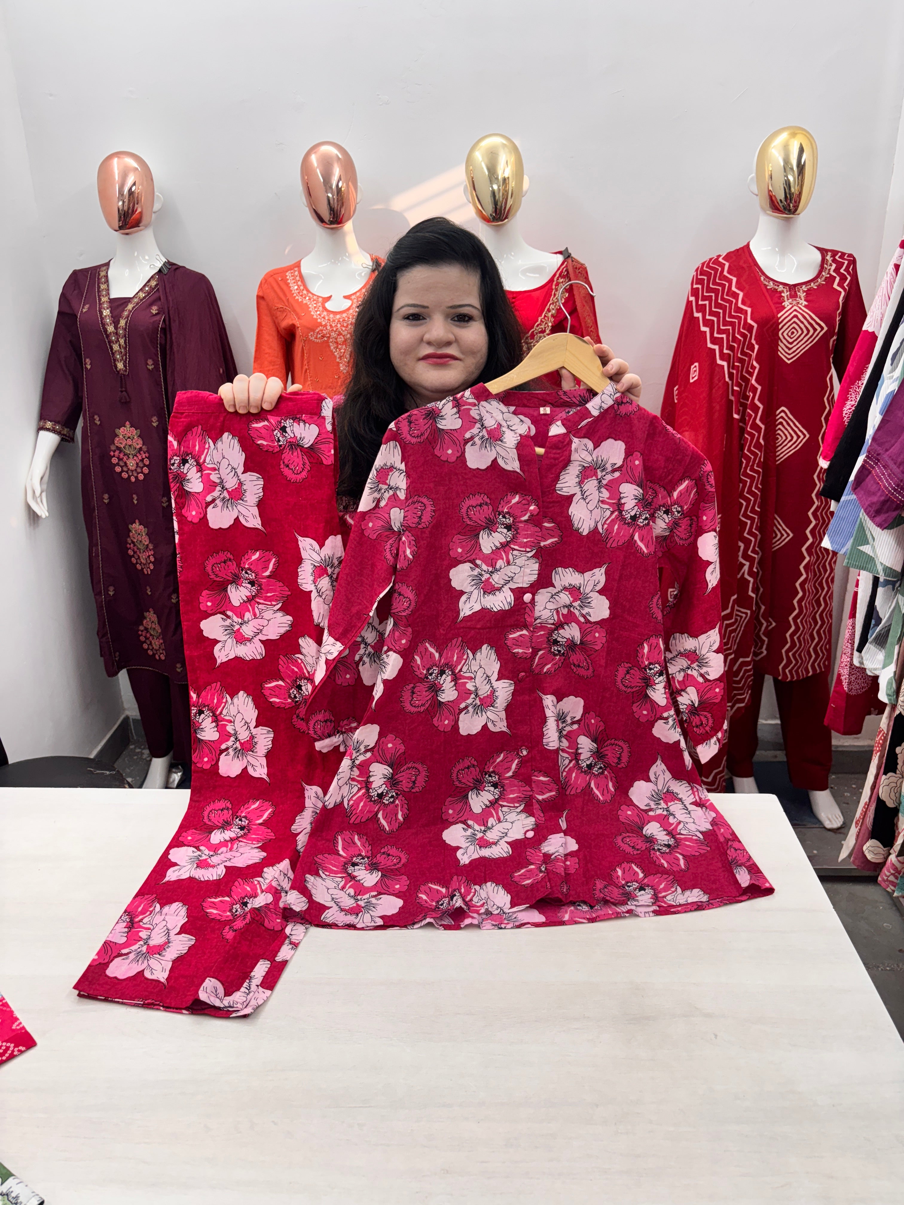 Cotton Casual Coord Set