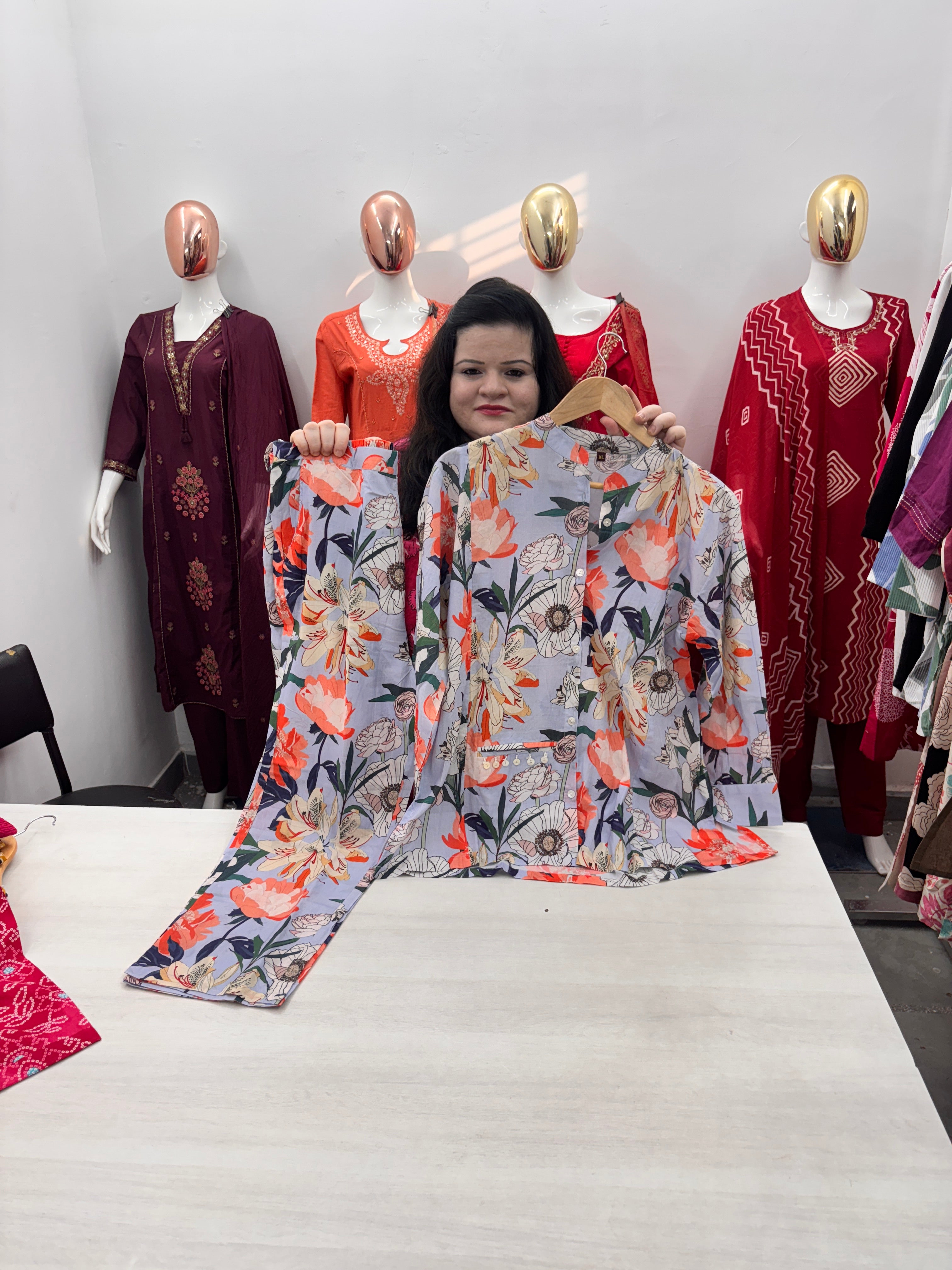 Cotton Casual Coord Set