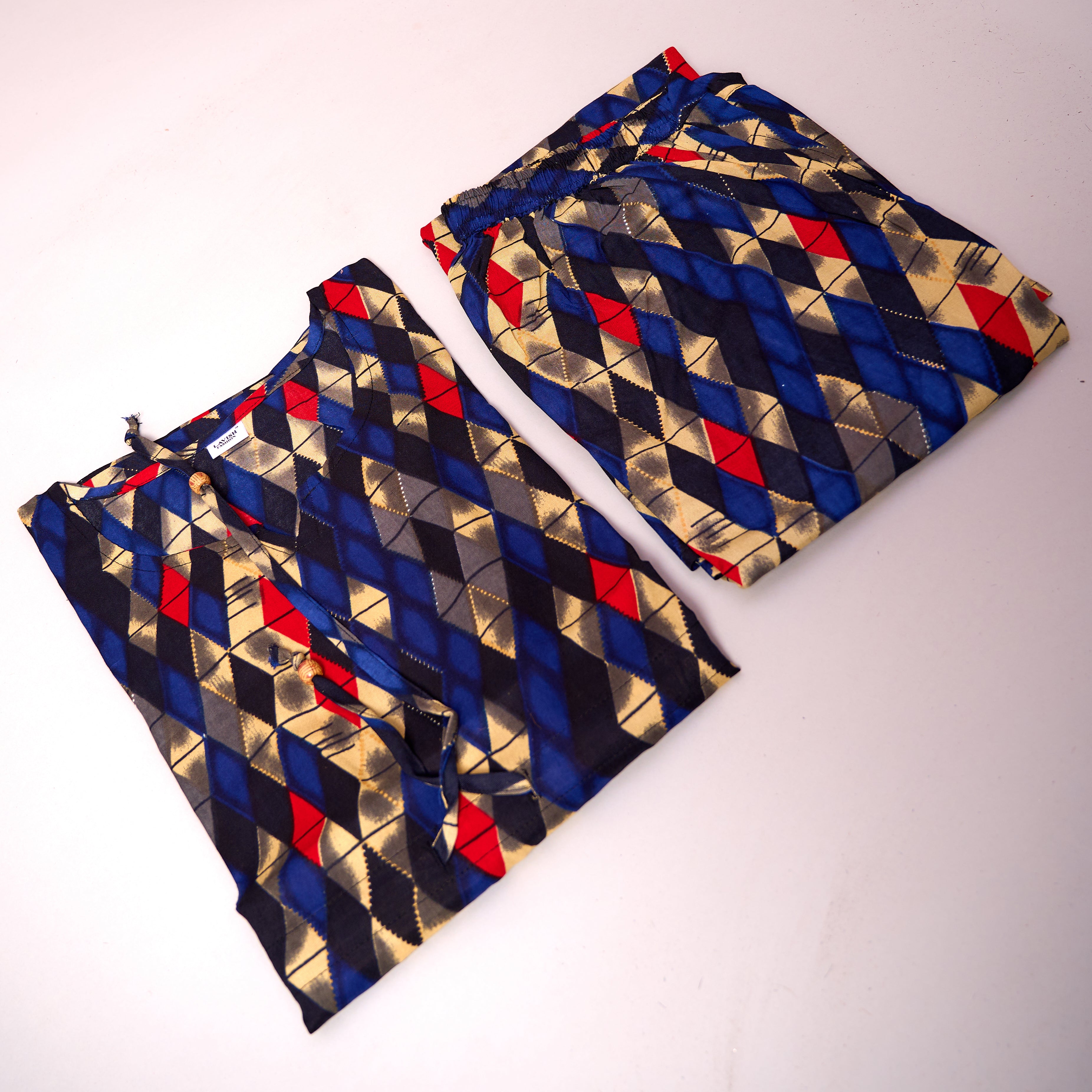 Rayon Kaftan Coord Set