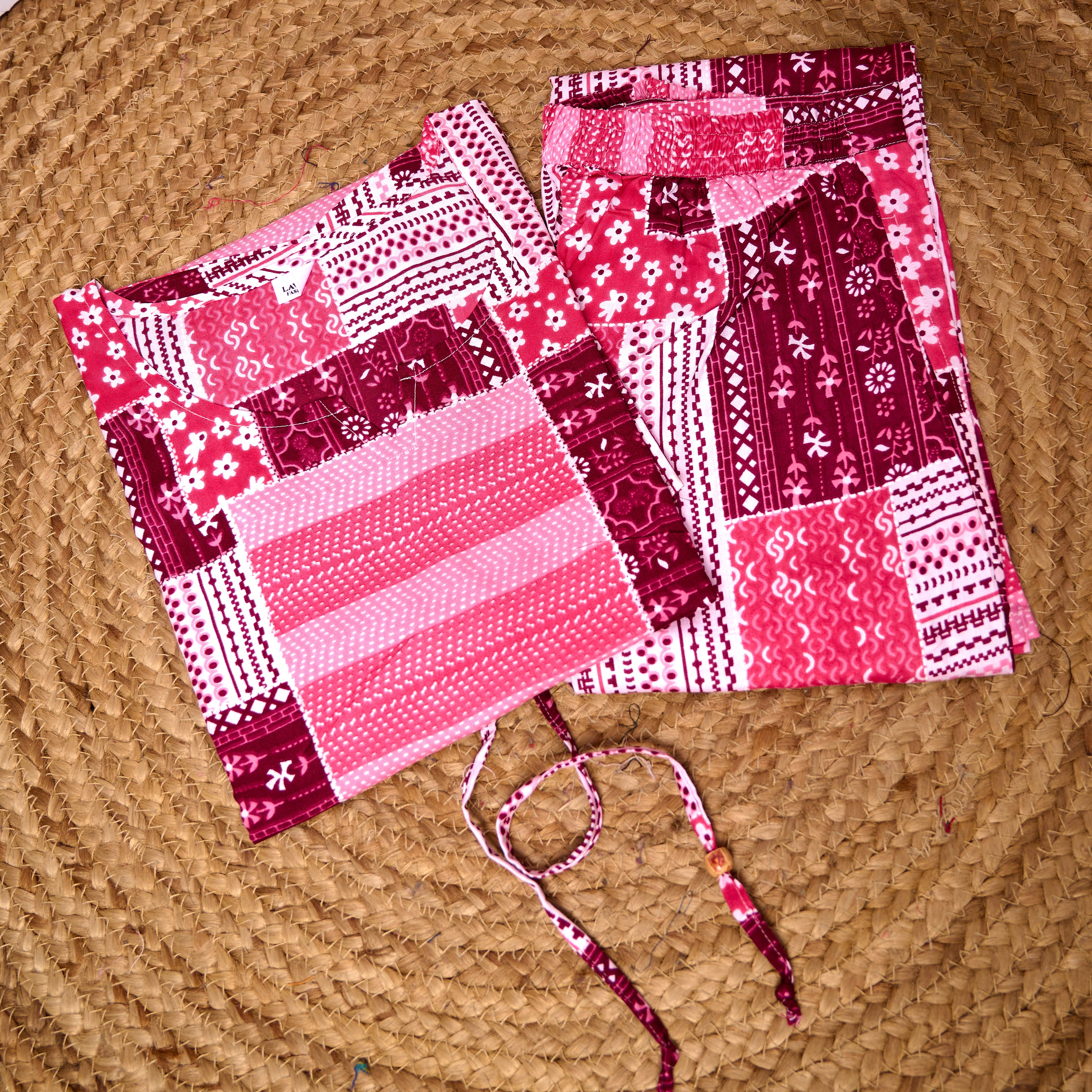 Rayon Kaftan Coord Set-3